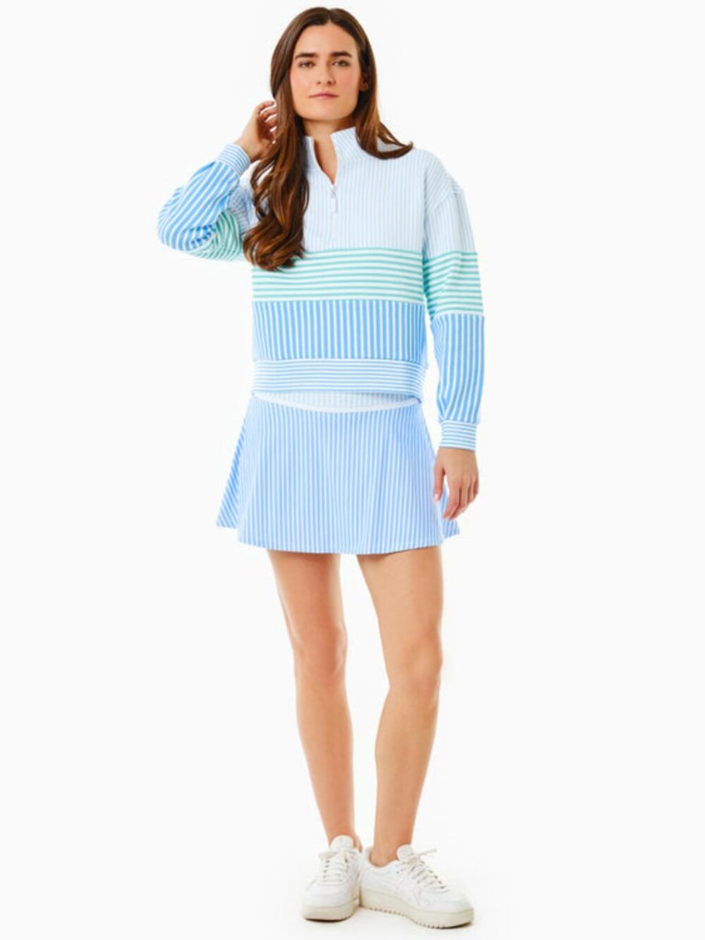 Addison Bay Smooth Sport 14in Seamed Flounce Skort